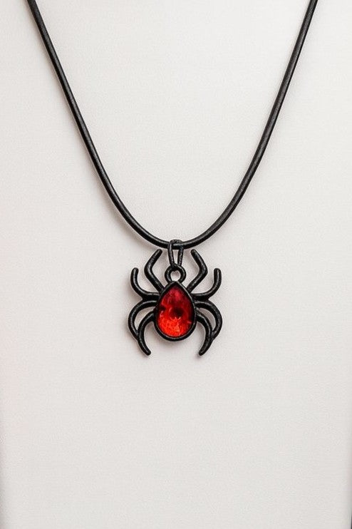 Spider Pendant Necklace & Earrings Set