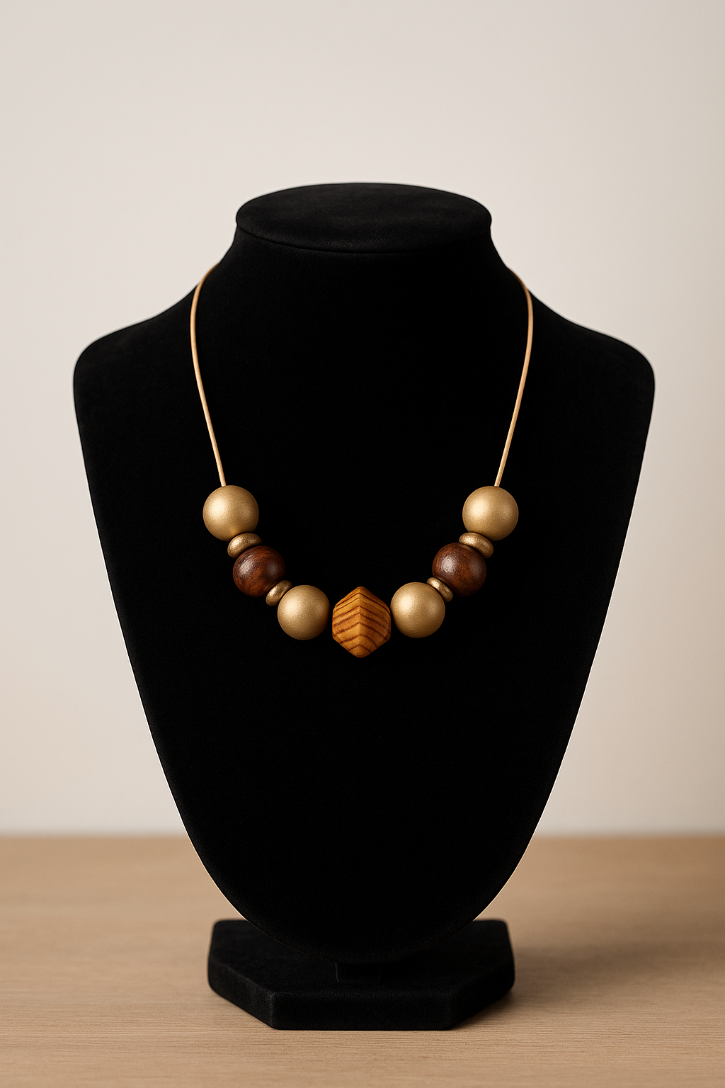 Wooden Bead Necklace
