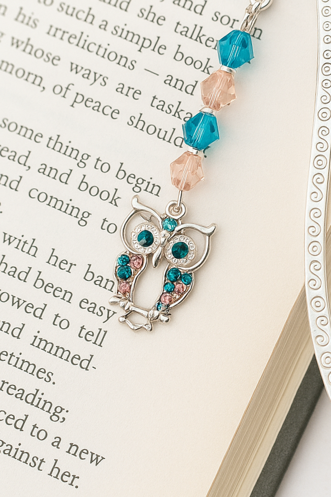 Handcrafted Owl Charm Bookmark