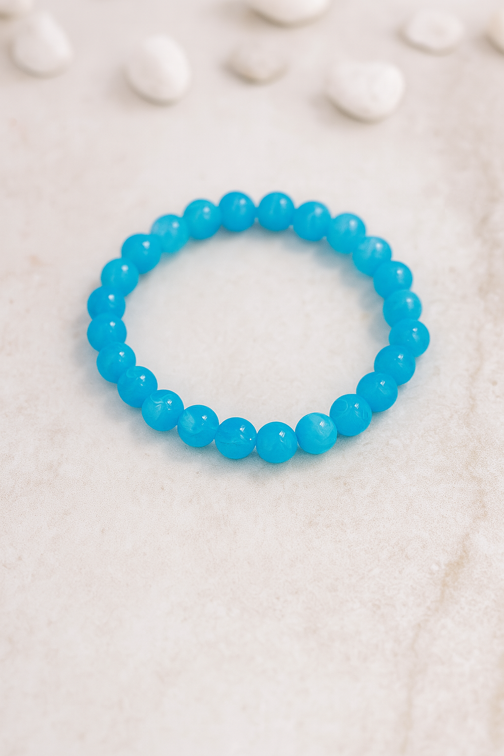 Tranquil Blue Beaded Bracelet