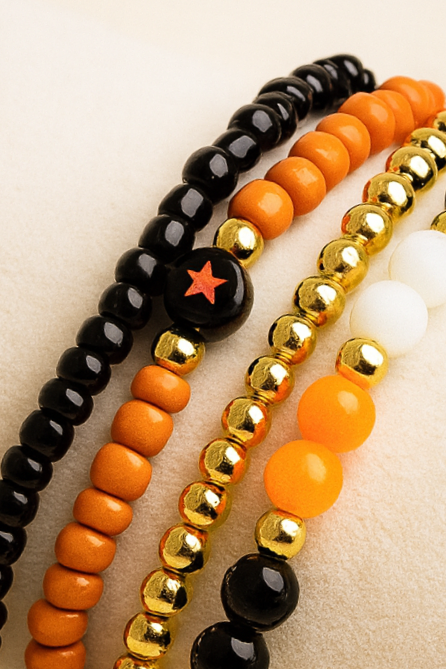Halloween Beaded Bracelet Set