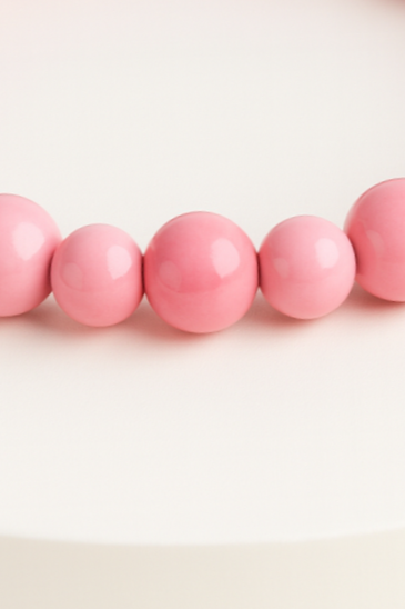 Blush Pink Beaded Stretch Bracelet