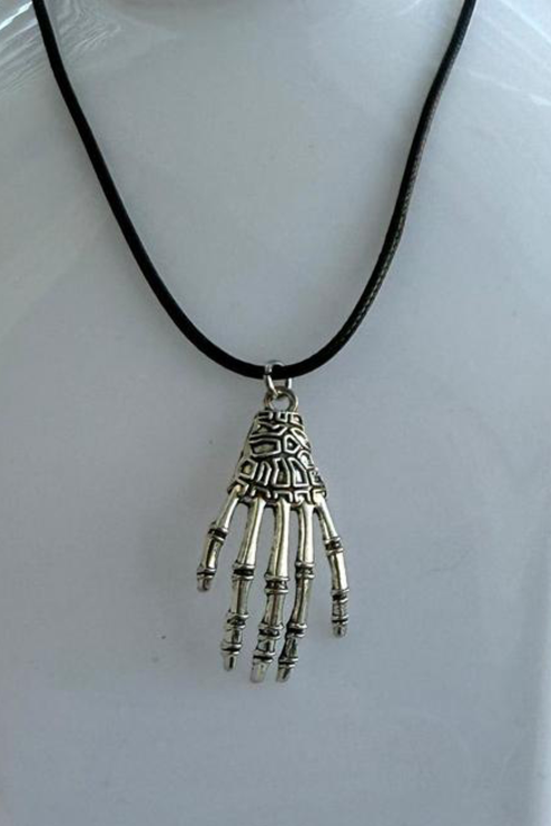 Skeleton Hand Pendant Necklace