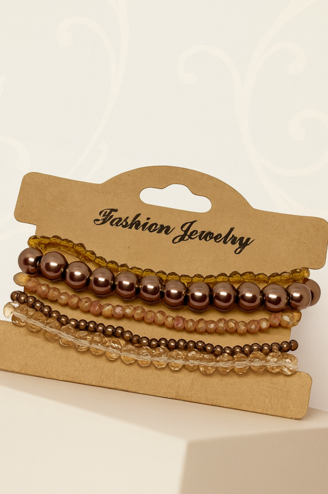 Boho Chic Beaded Bracelet Set