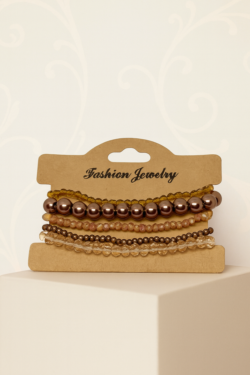 Boho Chic Beaded Bracelet Set