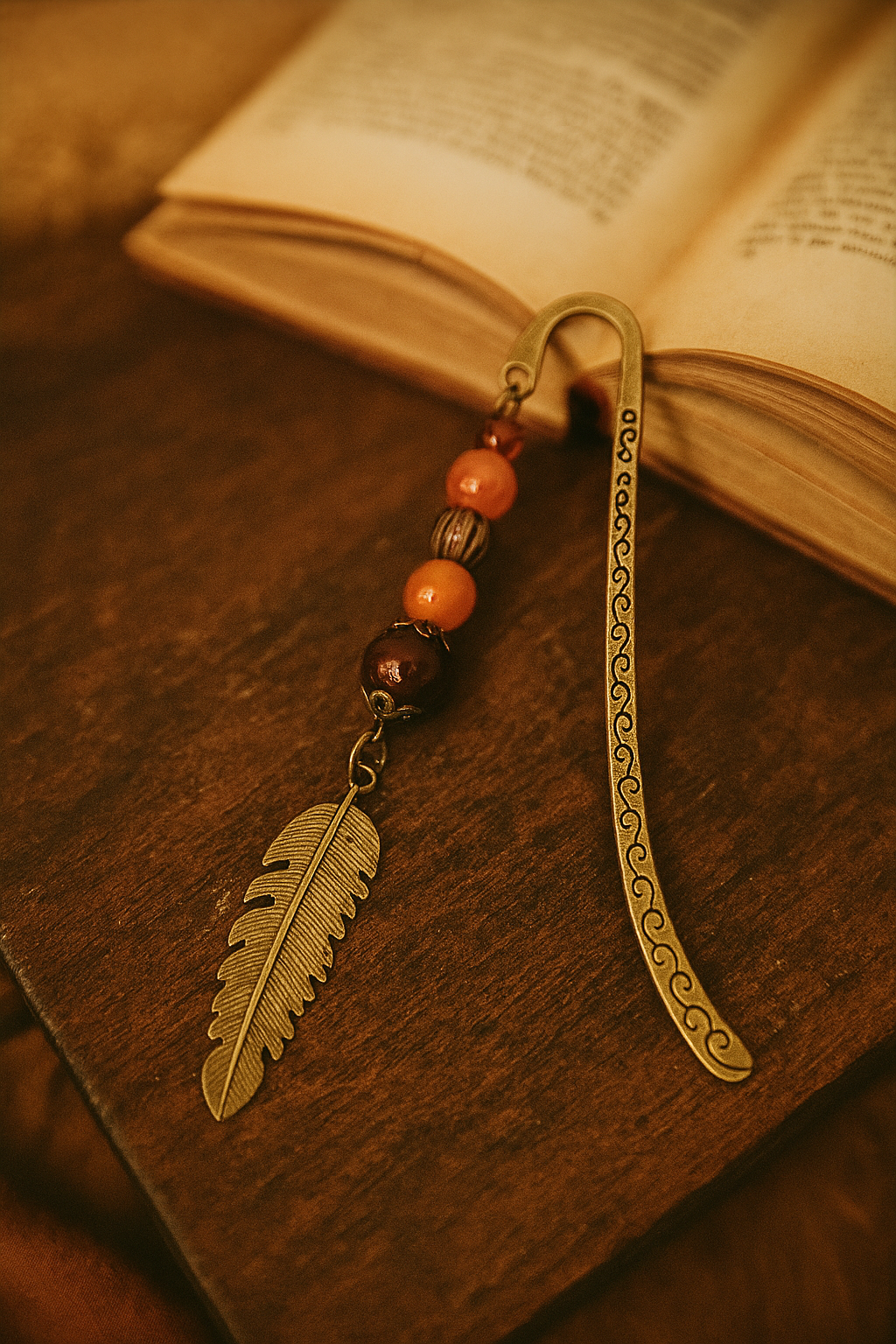 Boho Feather Bookmark