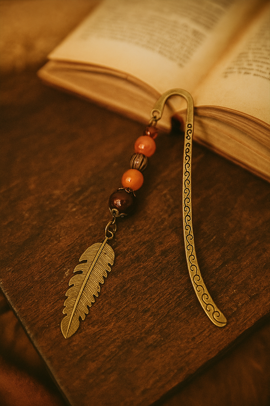 Boho Feather Bookmark