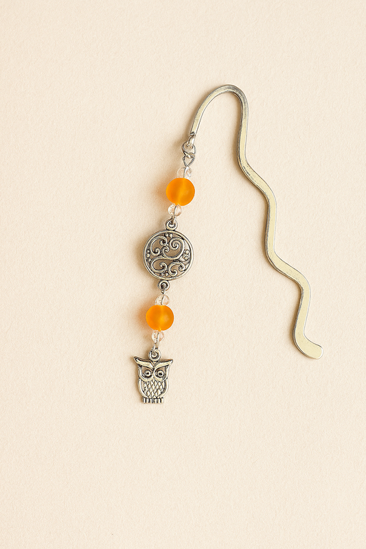 Handcrafted Owl Charm Bookmarks