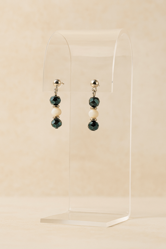 Elegant Handmade Beaded Drop Earrings