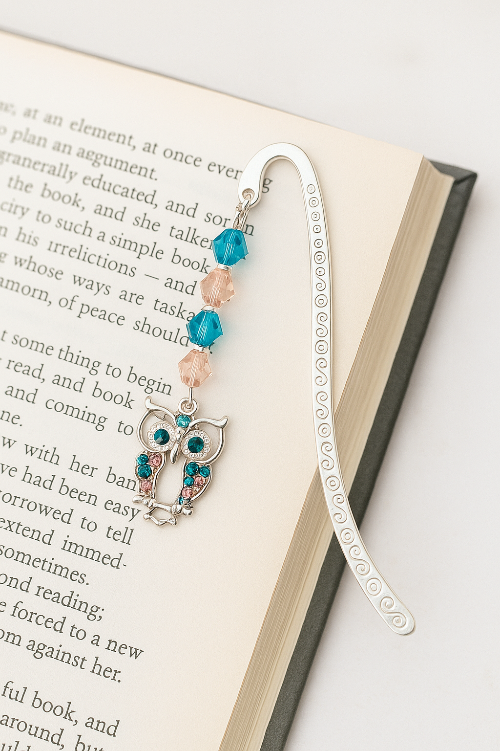 Handcrafted Owl Charm Bookmark