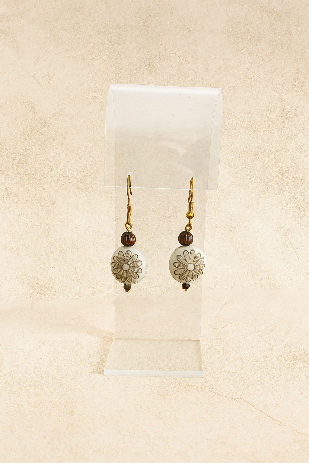 Handcrafted Floral Dangle Earrings