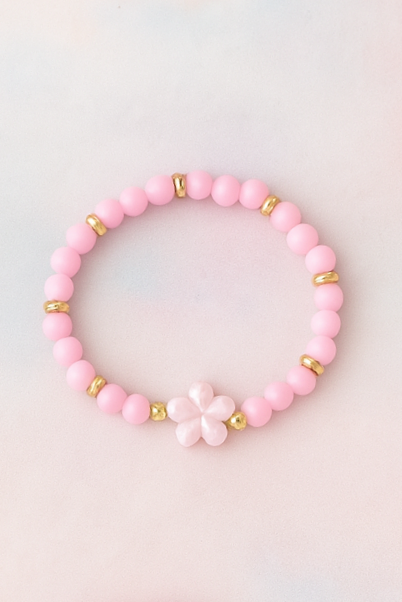 Colourful Beaded Flower Bracelets