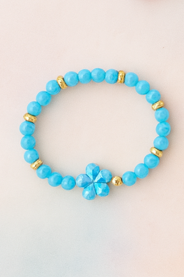 Colourful Beaded Flower Bracelets