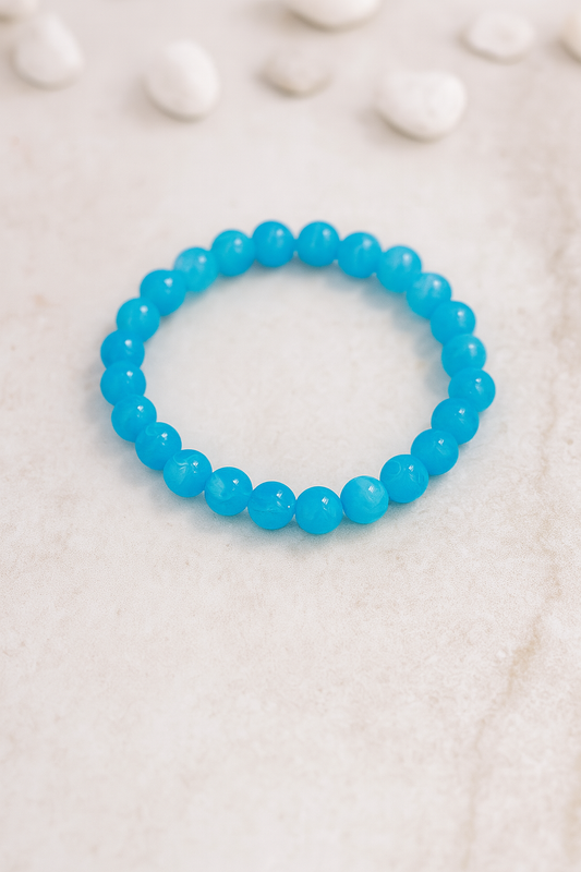 Tranquil Blue Beaded Bracelet