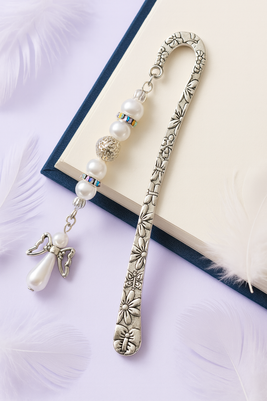 Handmade Angel Charm Bookmark