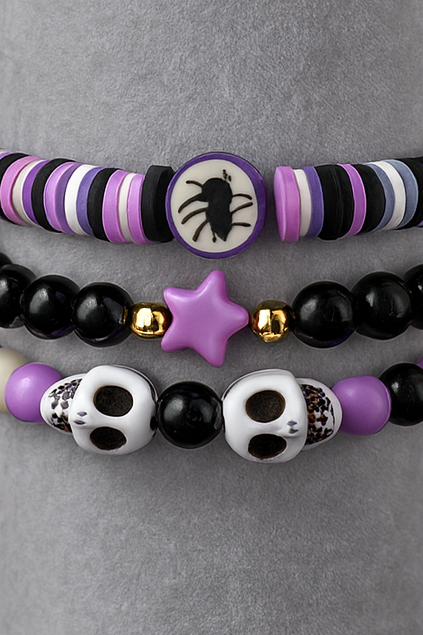 Spooky-Cute Halloween Bracelet Set for Kids