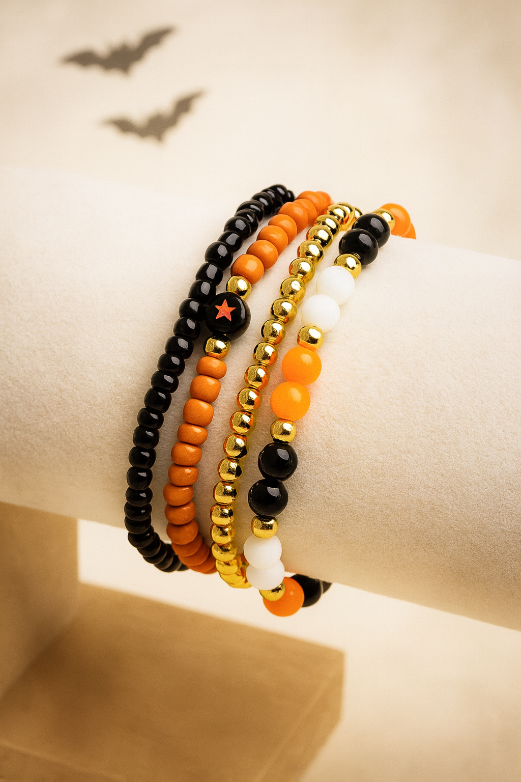 Halloween Beaded Bracelet Set