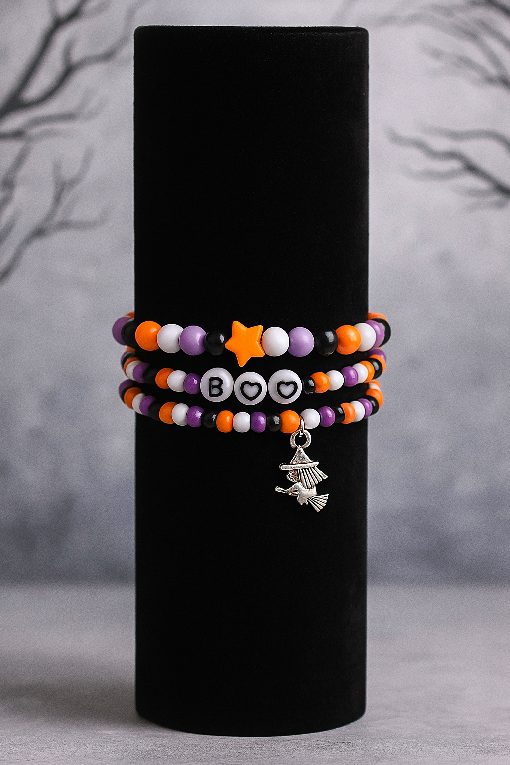 Spooky Cute Kids Halloween Bracelet Set