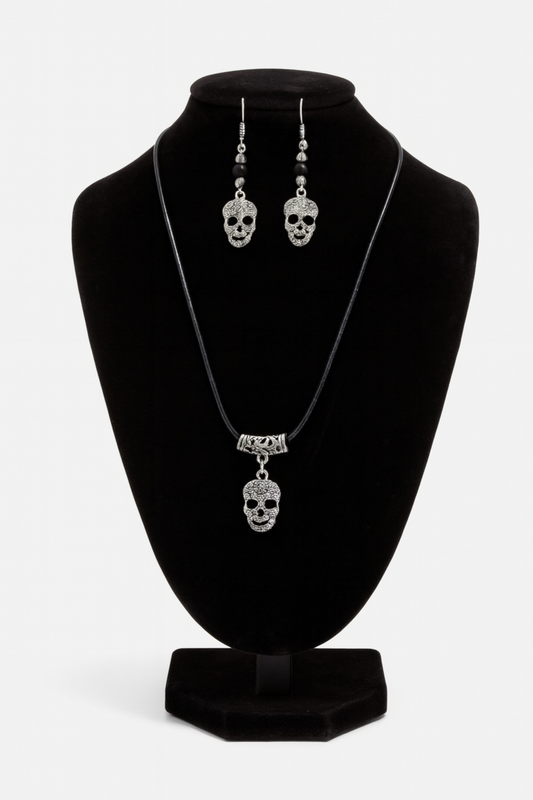 Spooky Skull Jewellery Set