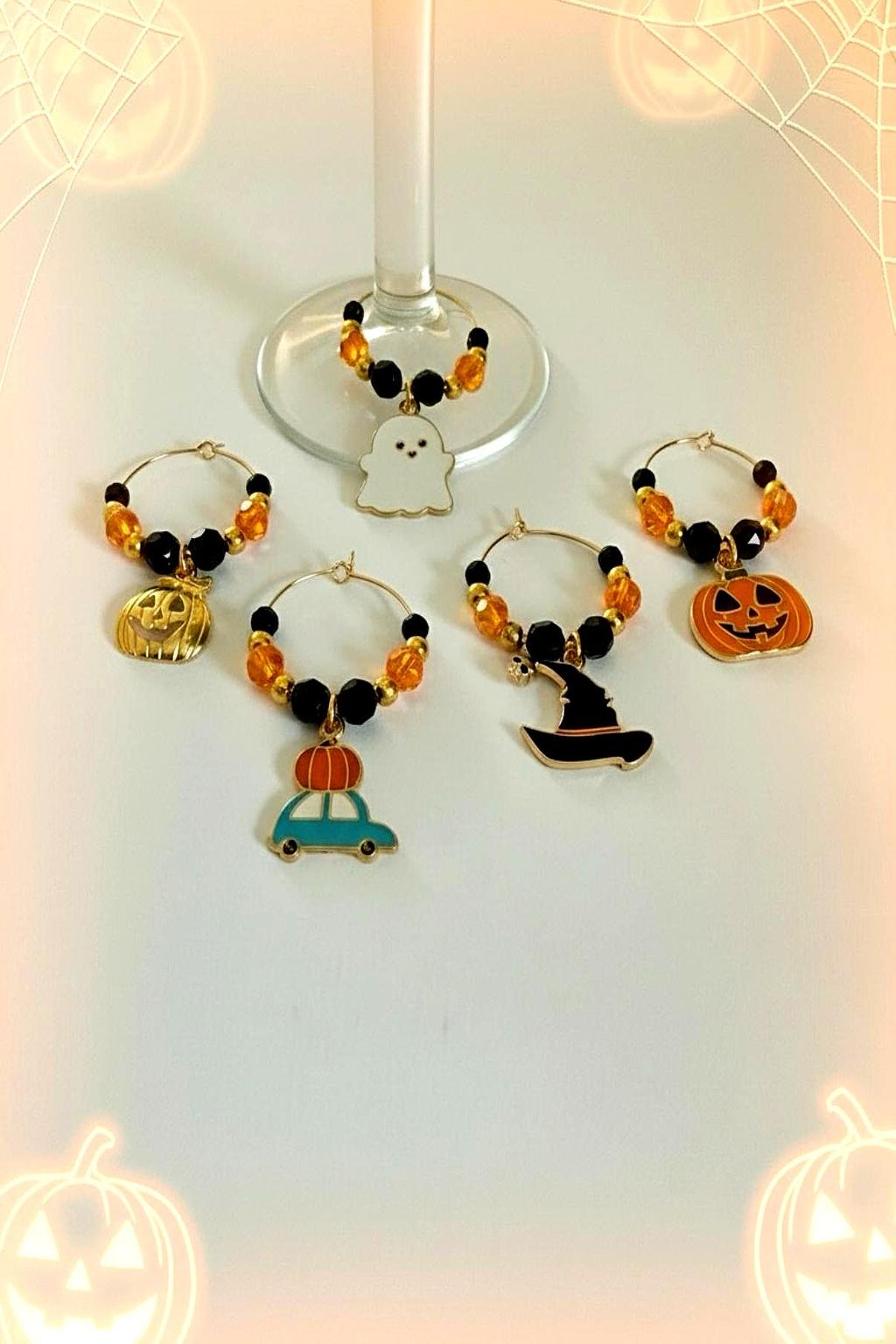 Halloween Wine Glass Charms